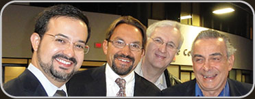 Dr. Márcio com Piero, Kohn e Rassmann Dr. Márcio com Piero, Kohn e Rassmann