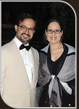 Dr. Márcio e Dra. Manoela Crisóstomo no jantar de gala do evento em Roma