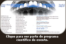 Parte do Programa Científico do evento em Roma