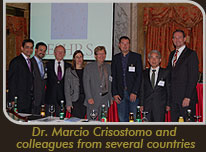 Photo Dr. Marcio Crisostomo and colleagues from several countries