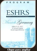 Programação do Congresso da Sociedade Européia de Restauração Capilar realizado em Munique-Alemanha Programação do Congresso da Sociedade Européia de Restauração Capilar